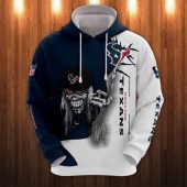 NFL Houston Texans Halloween Iron Maiden Pullover Hoodie