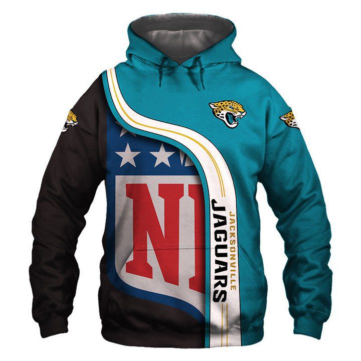 NFL Jacksonville Jaguars Teal Black Pullover Hoodie V7 NFL Jacksonville Jaguars Teal Black Pullover Hoodie V7