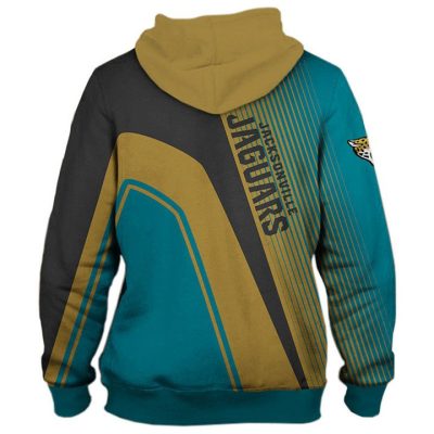 NFL Jacksonville Jaguars Teal Gold Pullover Hoodie