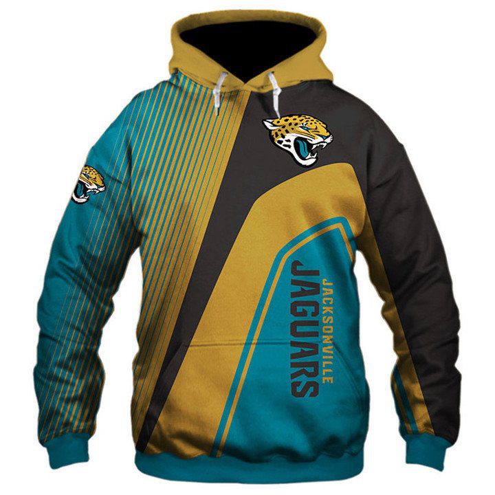 NFL Jacksonville Jaguars Teal Gold Pullover Hoodie NFL Jacksonville Jaguars Teal Gold Pullover Hoodie