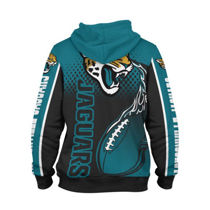 NFL Jacksonville Jaguars Teal Black Pullover Hoodie V9 NFL Jacksonville Jaguars Teal Black Pullover Hoodie V9
