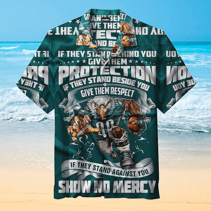 NFL Philadelphia Eagles Mascot Version Hawaiian Shirt V2 NFL Philadelphia Eagles Mascot Version Hawaiian Shirt V2