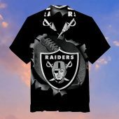 NFL Las Vegas Raiders Black Hawaiian Shirt