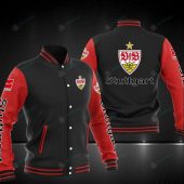 VfB Stuttgart Black Red Baseball Jacket