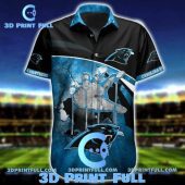 NFL Carolina Panthers Blue Black Hawaiian Shirt V3