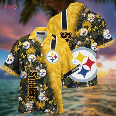 NFL Pittsburgh Steelers Golden Coconut Hawaiian Shirt V2