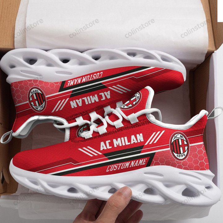 AC Milan Custom Name Red Max Soul Shoes AC Milan Custom Name Red Max Soul Shoes