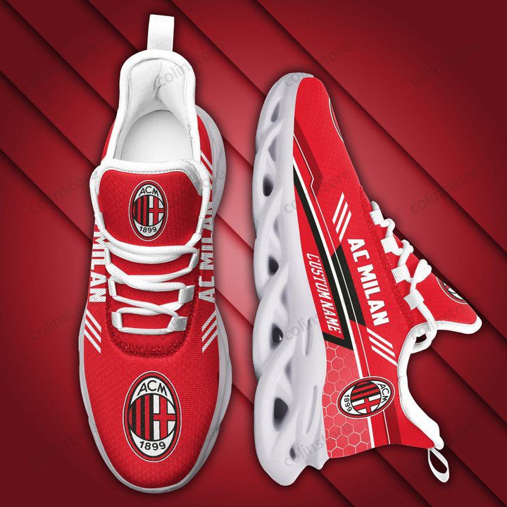 AC Milan Custom Name Red Max Soul Shoes AC Milan Custom Name Red Max Soul Shoes