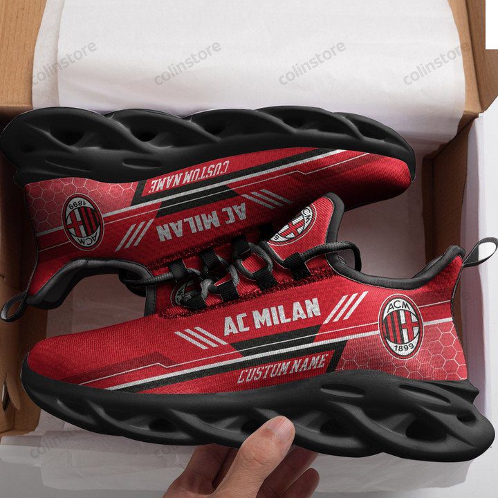 AC Milan Custom Name Red Max Soul Shoes AC Milan Custom Name Red Max Soul Shoes