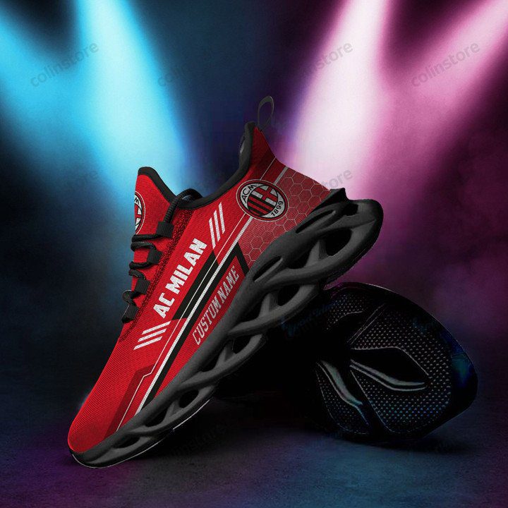 AC Milan Custom Name Red Max Soul Shoes AC Milan Custom Name Red Max Soul Shoes