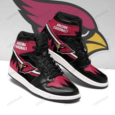 NFL Arizona Cardinals Black Red Air Jordan 1 High Sneakers