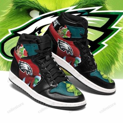 NFL Philadelphia Eagles The Grinch Air Jordan 1 High Sneakers