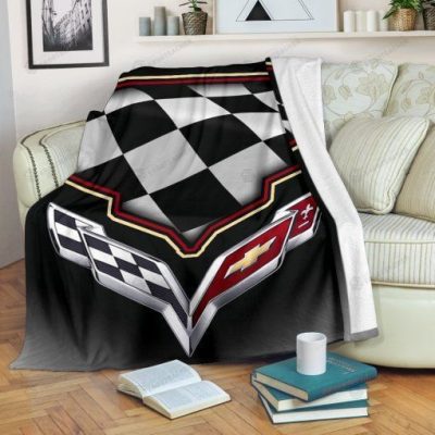 Chevrolet Corvette Fleece Blanket V4