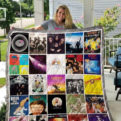 Queen Rock Band Albums Cover Poster Quilt Blanket