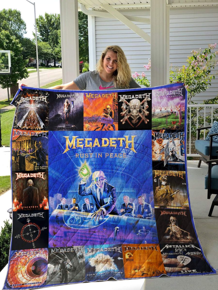 Megadeth Albums Quilt Blanket V2 Megadeth Albums Quilt Blanket V2