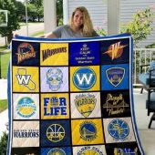 NBA Golden State Warriors Quilt Blanket V3