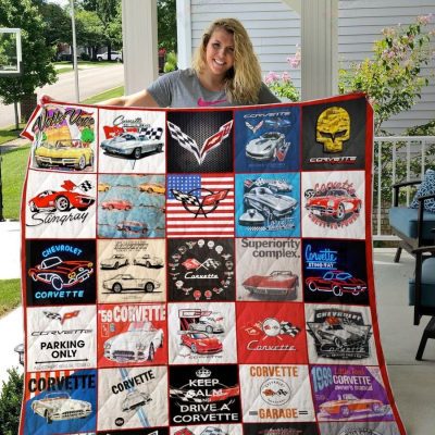 Chevrolet Corvette Keep Calm And Drive A Corvette Quilt Blanket