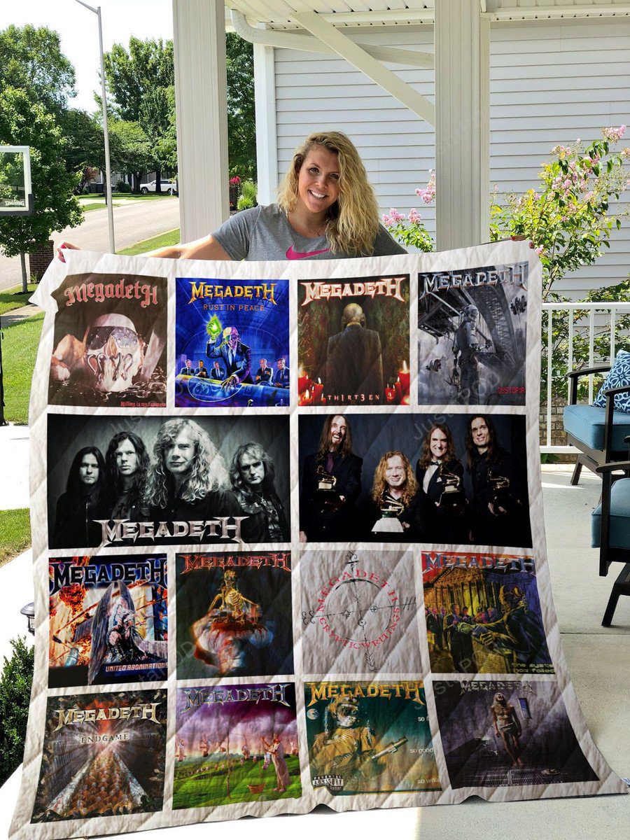 Megadeth Albums Quilt Blanket V1 Megadeth Albums Quilt Blanket V1