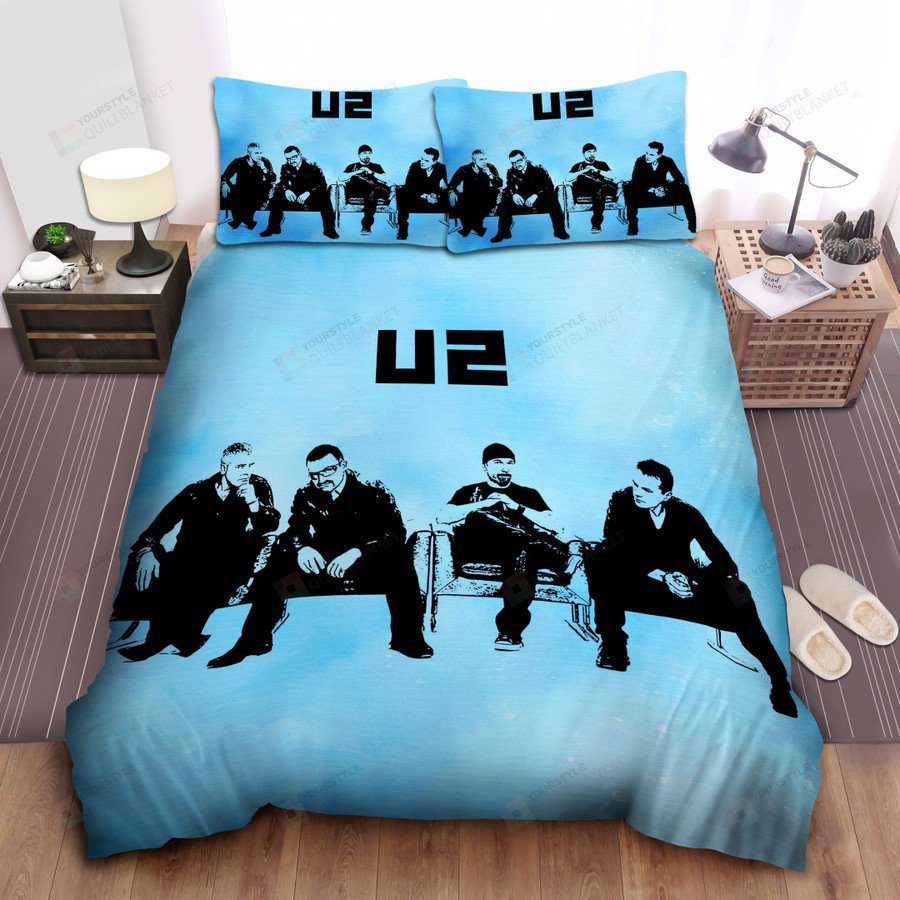 U2 Vintage Blue Poster Bedding Set U2 Vintage Blue Poster Bedding Set