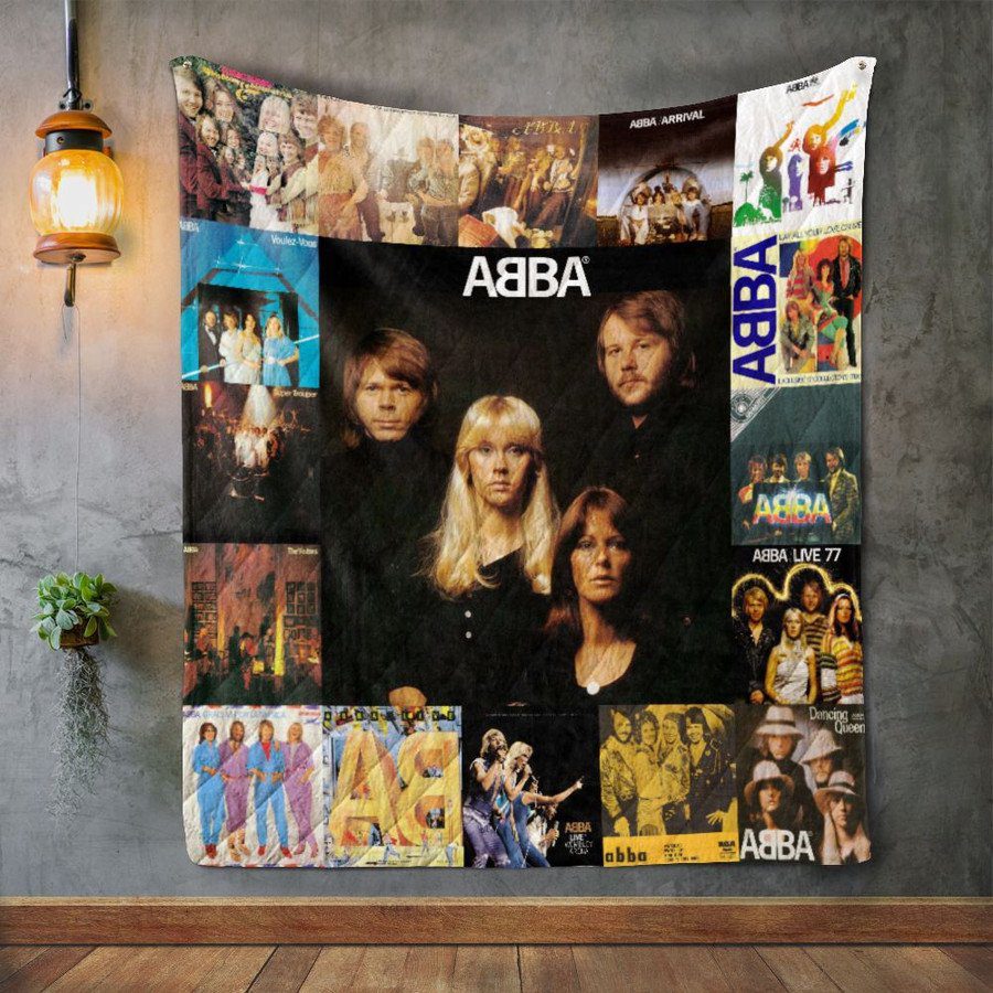 ABBA Album Covers Quilt Blanket ABBA Album Covers Quilt Blanket