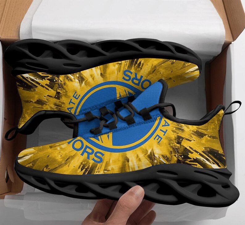NBA Golden State Warriors Gold Max Soul Shoes NBA Golden State Warriors Gold Max Soul Shoes