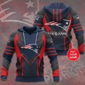 NFL New England Patriots Custom Name Special Pullover Hoodie V3