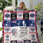 NFL New England Patriots Quilt Blanket V9
