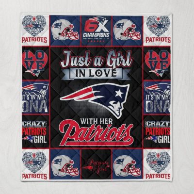 NFL New England Patriots Quilt Blanket
