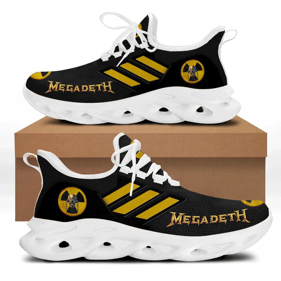 Megadeth Black Yellow Max Soul Shoes Megadeth Black Yellow Max Soul Shoes
