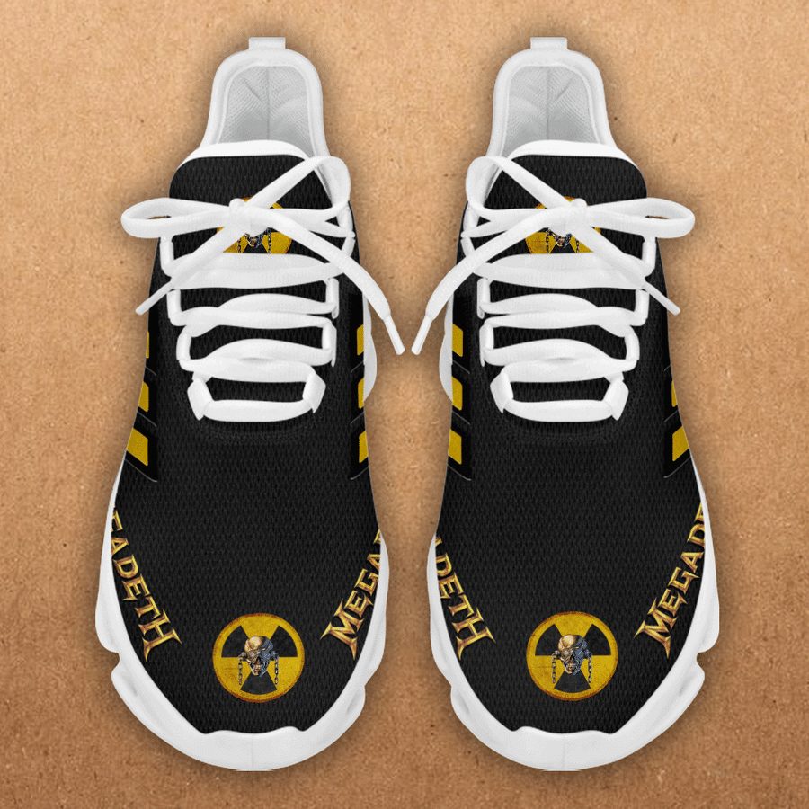 Megadeth Black Yellow Max Soul Shoes Megadeth Black Yellow Max Soul Shoes