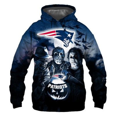 NFL New England Patriots Halloween Horror Night Pullover Hoodie