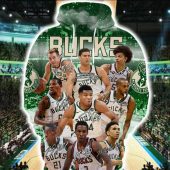 NBA Milwaukee Bucks All The Stars Pullover Hoodie