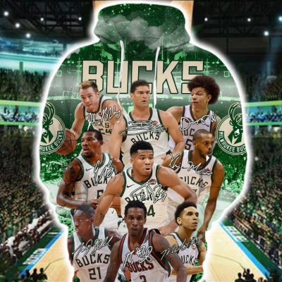 NBA Milwaukee Bucks All The Stars Pullover Hoodie