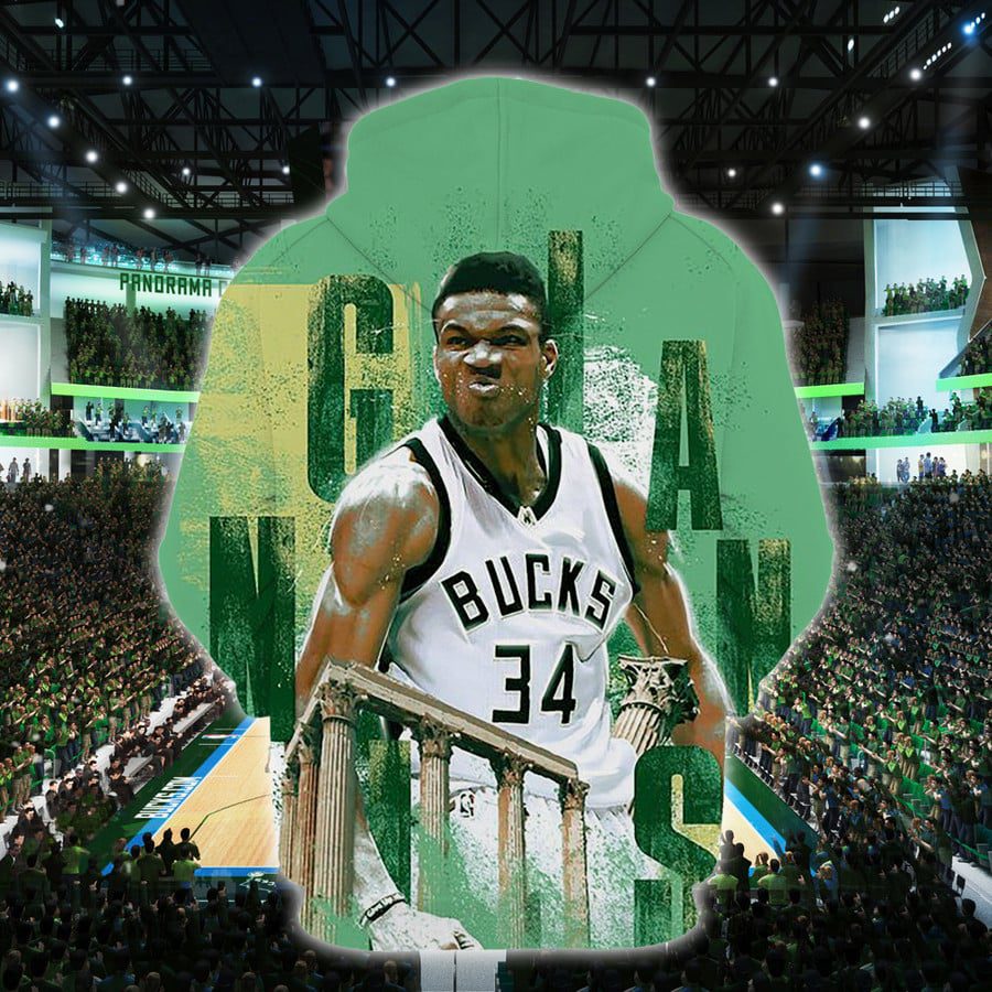NBA Milwaukee Bucks Green Grafiti Giannis Antetokounmpo No 34 Pullover Hoodie NBA Milwaukee Bucks Green Grafiti Giannis Antetokounmpo No 34 Pullover Hoodie