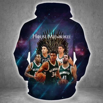 NBA Milwaukee Bucks All The Stars Pullover Hoodie V4