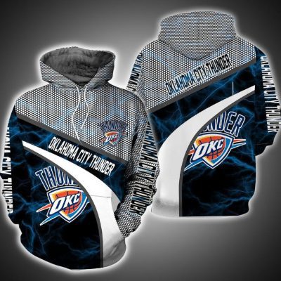 NBA Oklahoma City Thunder Black Armor Pullover Hoodie