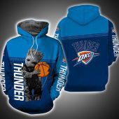NBA Oklahoma City Thunder Blue Baby Groot Pullover Hoodie