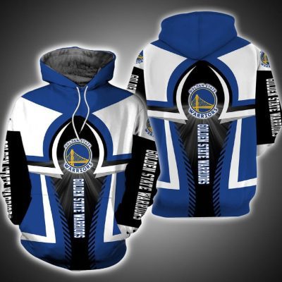 NBA Golden State Warriors Blute White Pullover Hoodie V6