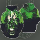 NBA Milwaukee Bucks Halloween Michael Myers, Jason Voorhees, Freddy Krueger Pullover Hoodie