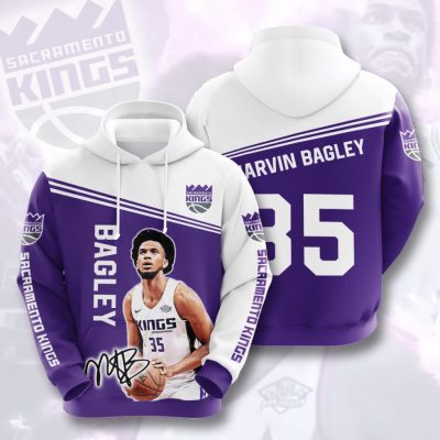 NBA Sacramento Kings Marvin Bagley Pullover Hoodie