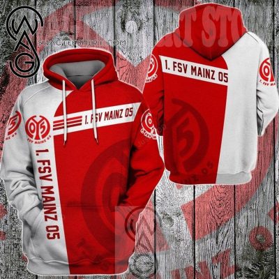 1. FSV Mainz 05 Red White Pullover Hoodie
