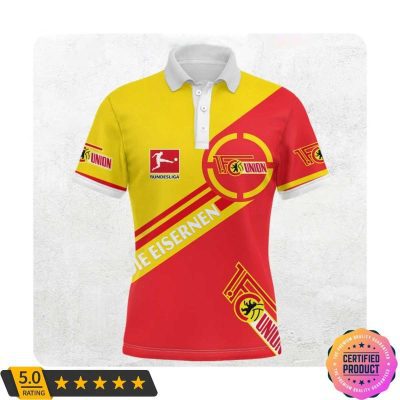 1. FC Union Berlin Bundesliga Yellow Red Polo Shirt