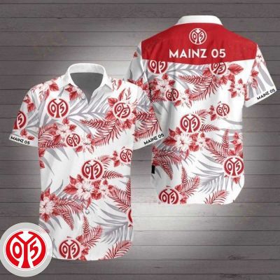 1. FSV Mainz 05 Tropical Flower Hawaiian Shirt