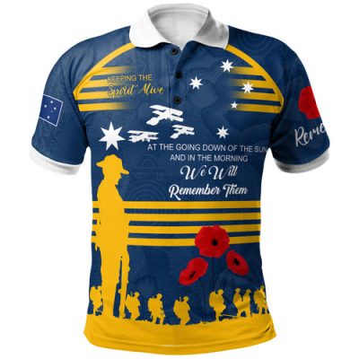 Parramatta Eels Anzac Custom Polo Shirt - Keeping the Spirit Alive Polo Shirt
