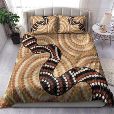 Australia Aboriginal Inspired Bedding Set - Fish In Ocean Aboriginal Inspired