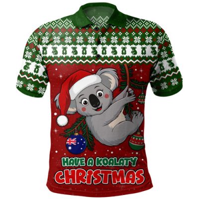 Australia Polo Shirt Have A Koalaty Christmas