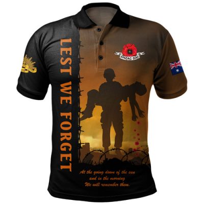 Australia Polo Shirt Anzac Day Remember Them Today, Everyday And Always