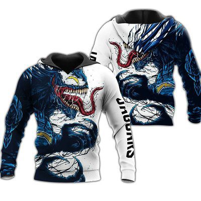 NFL Los Angeles Chargers Black Blue Monster Pullover Hoodie