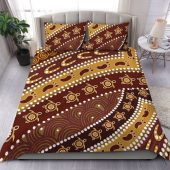 Australia Aboriginal Bedding Set - Australian Aboriginal Style Of Pattern Background Bedding Set