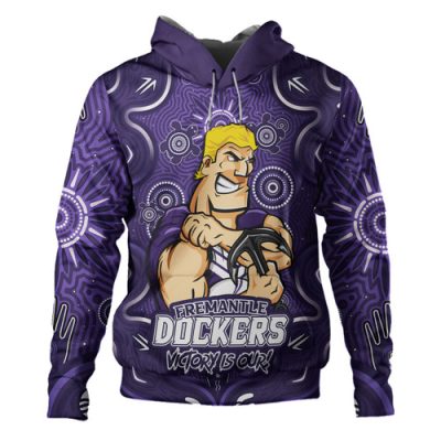 (Custom) Fremantle Dockers Hoodie Aboriginal Pattern Inspired Victory Is Our